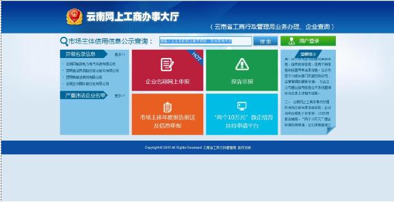 云南企业名称全程电子化申报流程