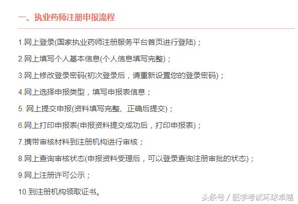 执业药师首次注册、再次注册、变更注册等注意事项