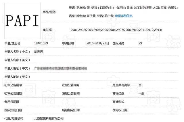 papi酱，你的商标已经被炒到180万，你买吗？